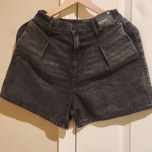 Women's Black Denim Shorts